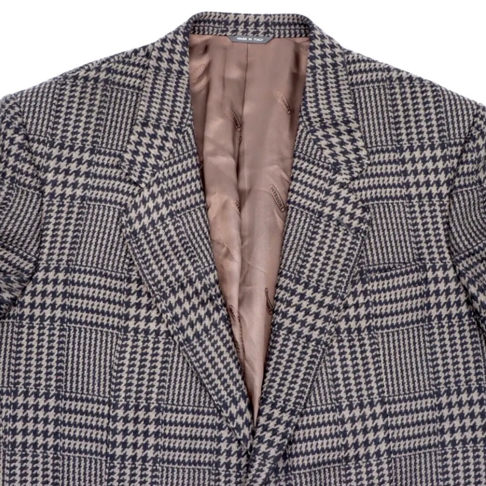 Missoni Uomo - Vintage Houndstooth Wool Blazer (42R) (IT52)